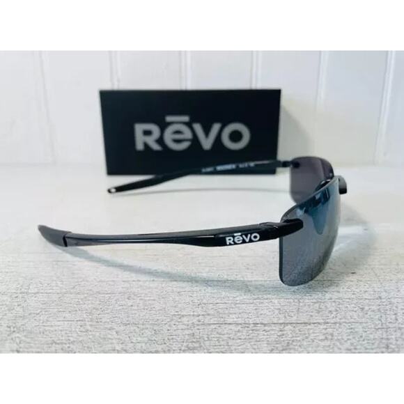 REVO DESCEND N Sunglasses RE 4059 01 GY Shiny Black w/ Graphite Lenses POLARIZED - Picture 5 of 6